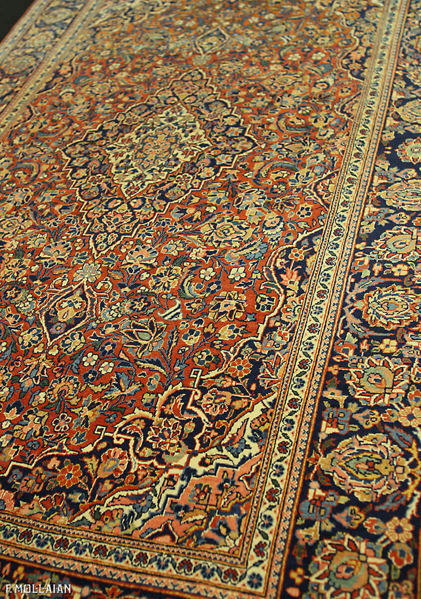 Tapis Persan Antique Kashan Kurk n°:86063209